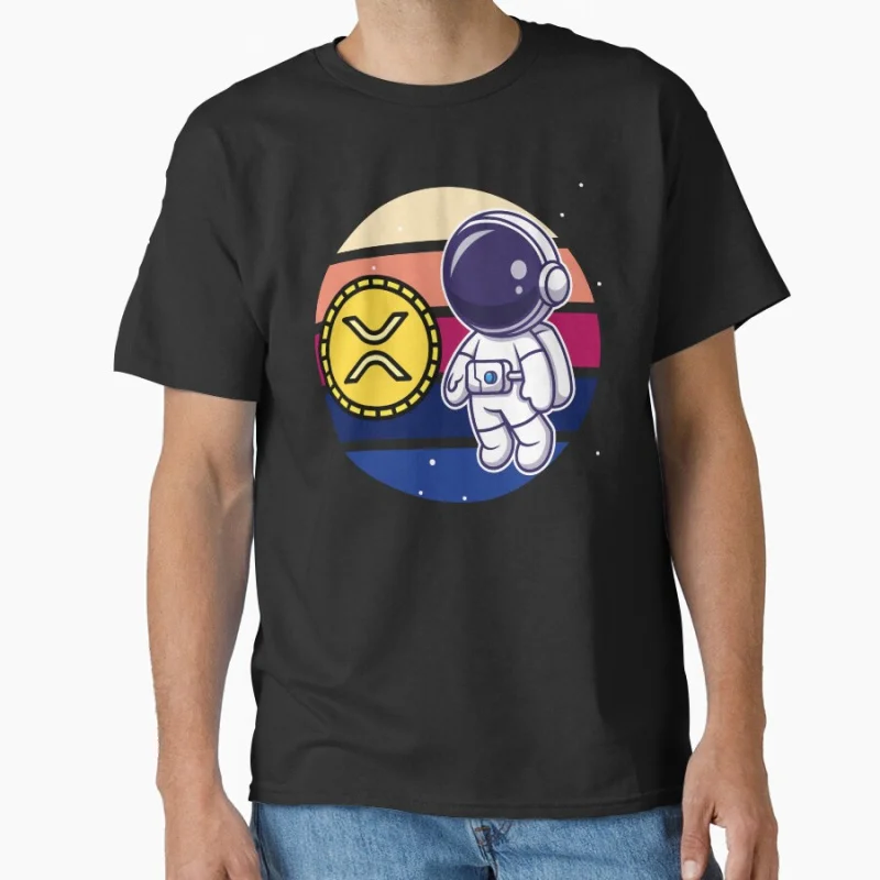 

Crypto astronaut - XRP to the moon Crypto Token Cryptocurrency Blockchain Wallet HODL Gift T shirt for man Large size Tops
