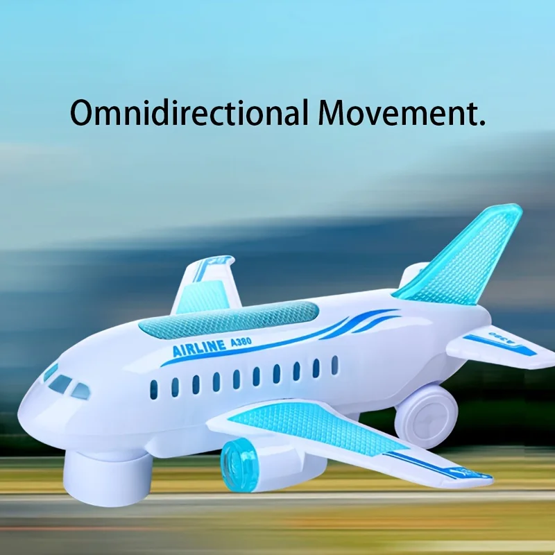 AirplaneToy Electric Detachable Plane Toys with Music & Light Battery-Operated Toddler Toys for Boys Birthday Gift