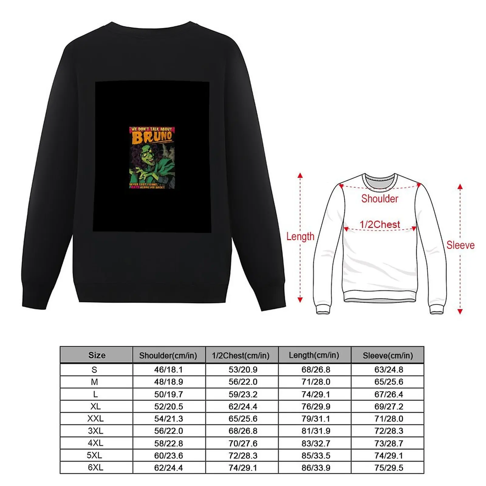 We Don't Talk About Bruno Seven Foot Frame Rats Along His Back Pullover men's winter sweater winter clothes sweatshirts