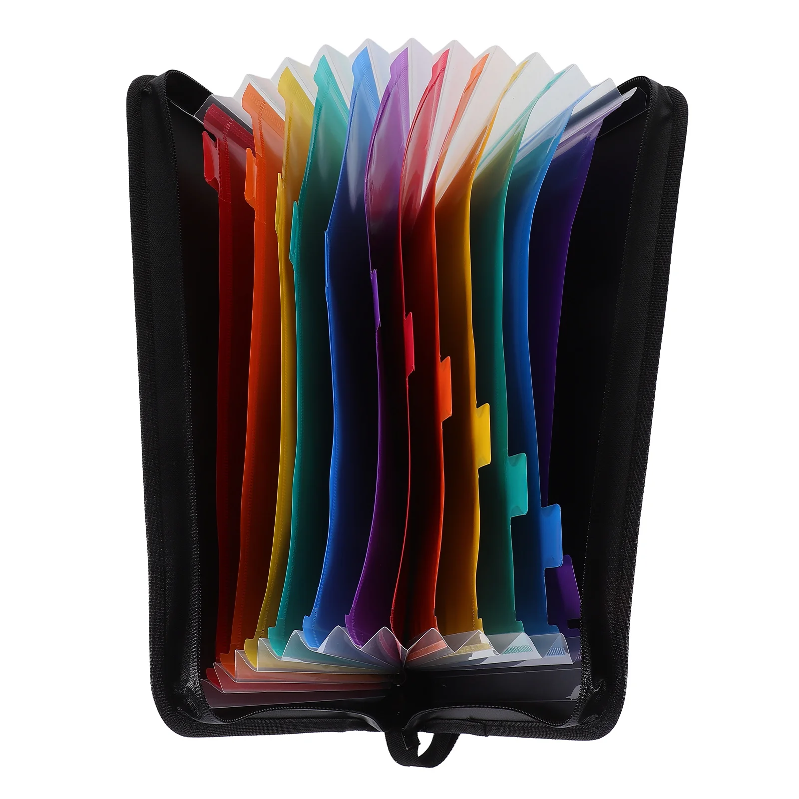 Expanding File Folder Accordion Design Portable File Organizer Receipt Holder Document Storage Bag Office Multi-Function Folder