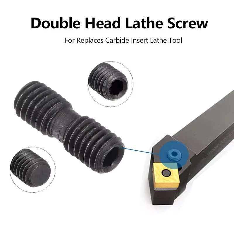 XUCHAUN CNC 선반 나사 도구 5/10pcs 더블 헤드 선반 나사 M5 M6 M8 핸들 도구 터닝 도구