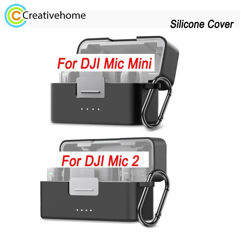 PULUZ Silicone Protective Cover For DJI Mic Mini Charging Case / DJI Mic 2 Charging Case, Shock-resistant & Scratch-proof