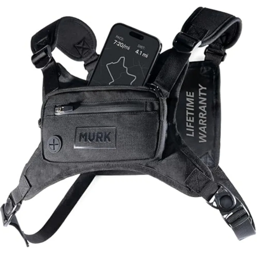 Water Resistant Running Vest Chest Pack Phone Holder for Running Lightweight Training Pack with Detail