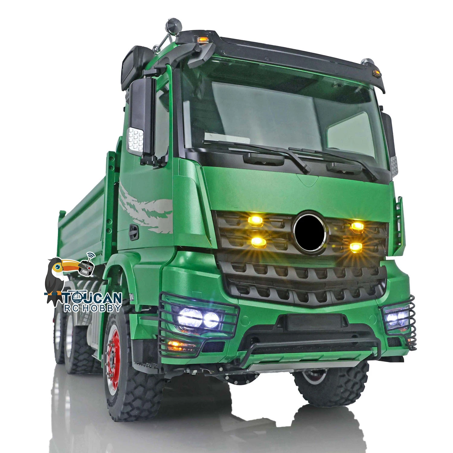 

3Axles LESU 1/14 Hydraulic RC Dumper 3-way Tipper Radio Control Dump Truck TOUCAN DIY Vehicle Cars Tipper Toys With Light Sound