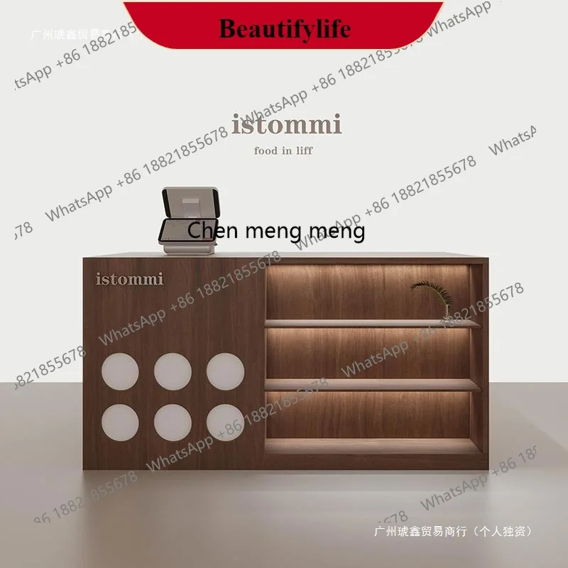 

G153 Clothing store checkout page Bar counter French style display stand Showcase Italian front desk