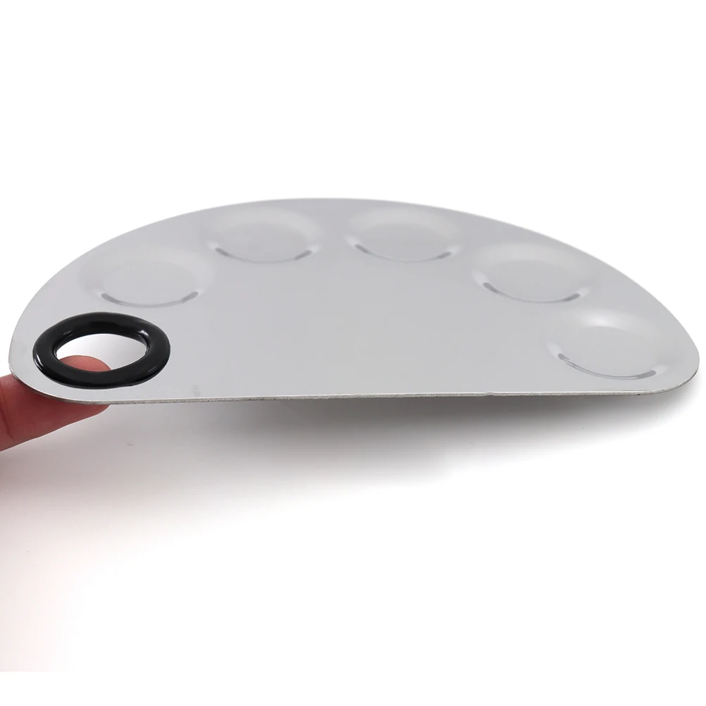 

Rust-proof Stainless Steel Painting Palette Tool Color Tray Watercolor Artists Durable Long Lasting Use Kids