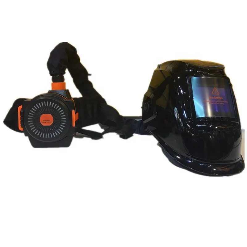 Casco De Soldar Mascara De Soldar con ventilación PAPR Casco De Soldadura abatible Respirador