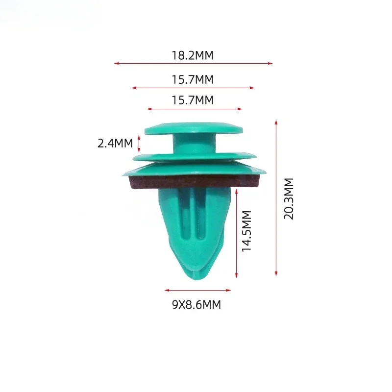 100Pcs 8.5mm x 9mm Nylon Trim Panel & Liftgate Trim Retainer Clips for Tesla 3 Model S 101181300A, 9046710188