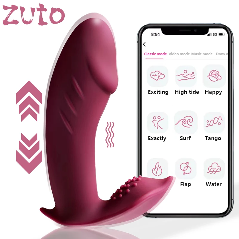 Vibrador con Control remoto por Bluetooth para mujer, consolador telescópico Giratorio por aplicación, masaje del punto G, estimulador del clítoris, Juguetes sexuales