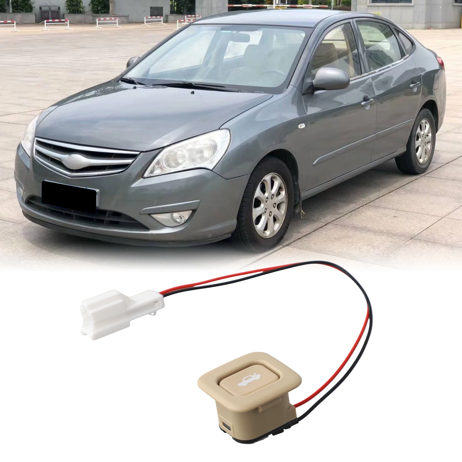 

Beige Rear Trunk Lid Switch Enhanced Trunk Functionality Cost-effective Replacement Weather Resistant Material