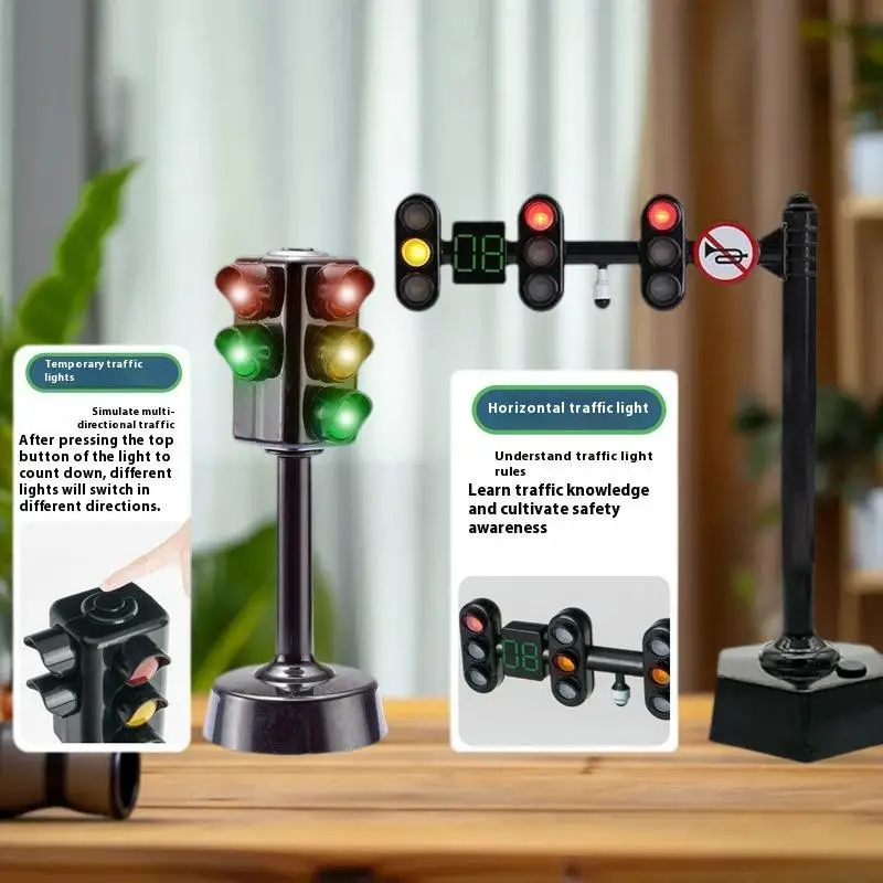Children's Toy Traffic Light Model, Teaches Safety, Single Piece.