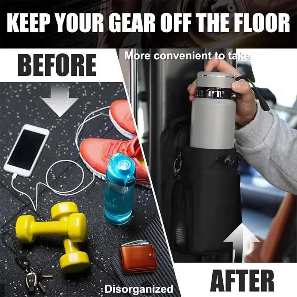 

Магнитная сумка-слинг для бутылки с водой, регулируемая большая вместительная сумка для спортивной бутылки, портативная удобная спортивная сумка через плечо для путешествий