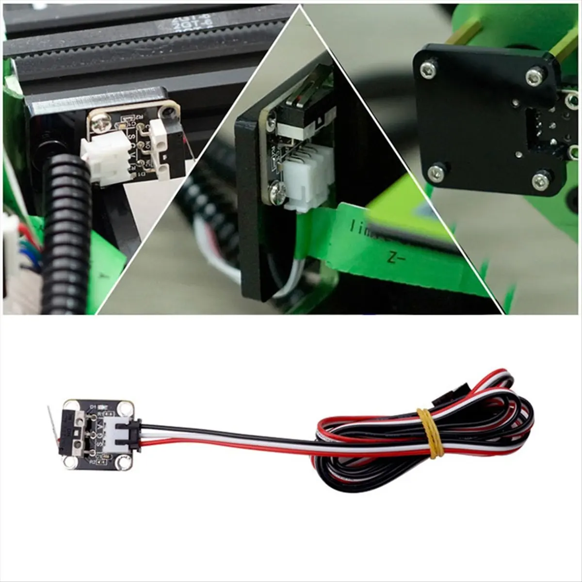 (B63C) 5PCS End Stop Limit Switch 3Pin Micro-Type Switch Horizontal Limit Switches 3D Printer Parts Easy Installation