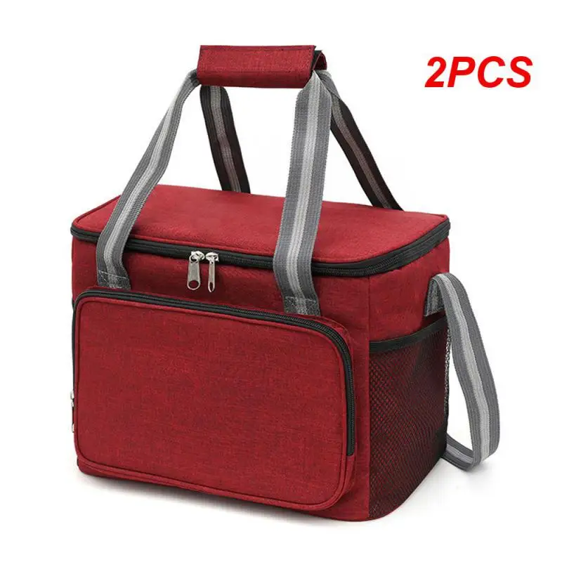 

2PCS Portable Lunch Bag Water Injection Waterproof Ice Bag Insulation Insulation Bags Picnic Bag Lunch Bag Shoulder Hand Ice Bag