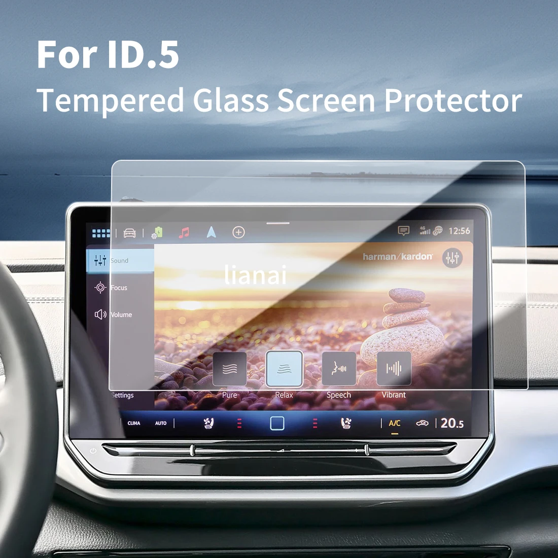 Screen Protector for 25-26 VW ID.5 Tempered Glass GPS Video Navigator Car Stickers Accessories Scratch-resistant supplies