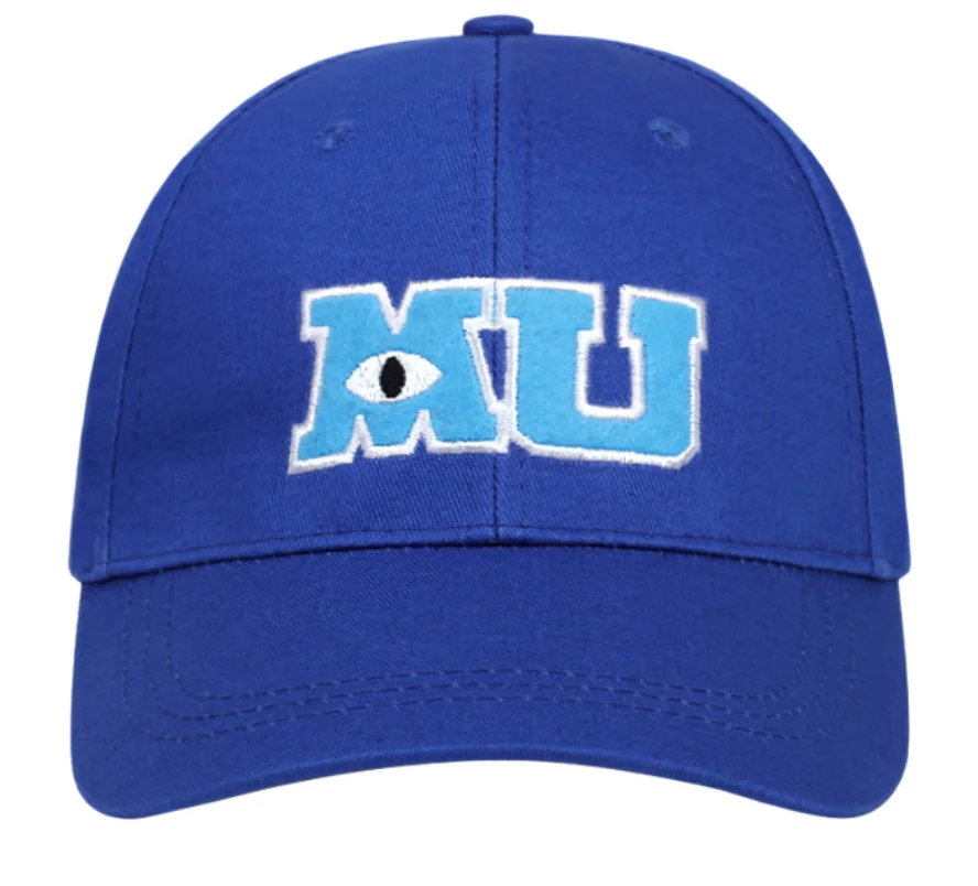 Neue Big Eye Cap Monster University MU Anime Unisex Baseballkappe für Erwachsene Comic Outdoor Big Eye Stickerei Baumwolle Snapback Hut Geschenk – Detail 4