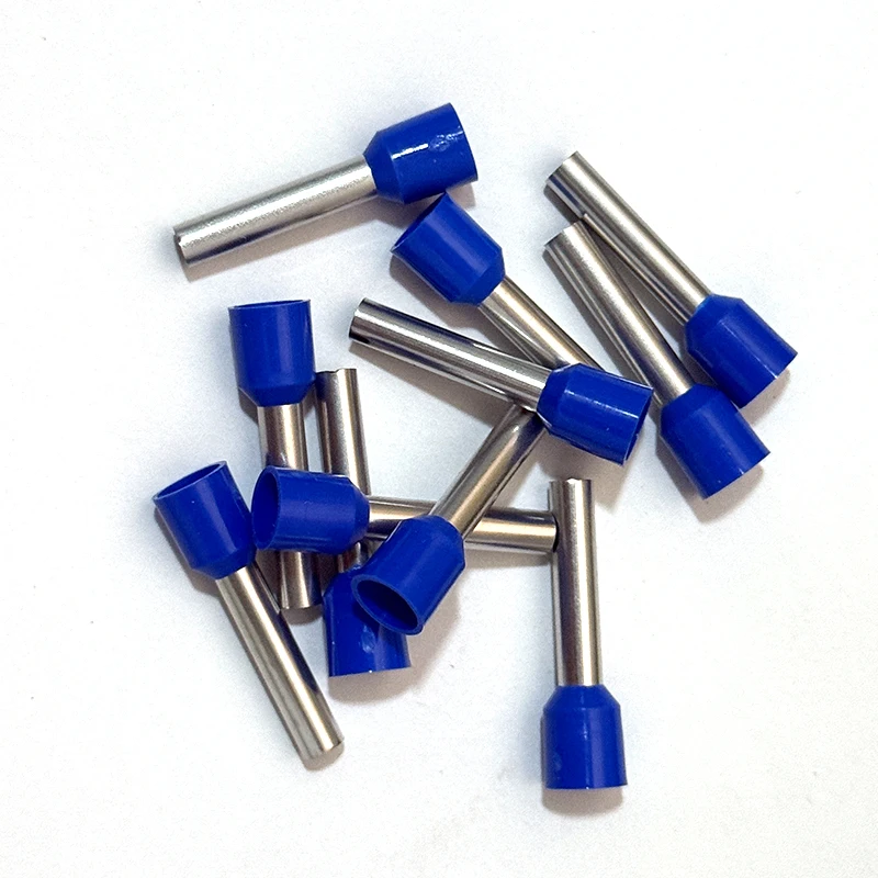 Picture 7: 100Pcs E2508 E2510 E2512 E2518 E4009 E4012 Insulated Ferrules Terminal Block Cord End Wire Connector 2.5mm2,Crimp Terminator