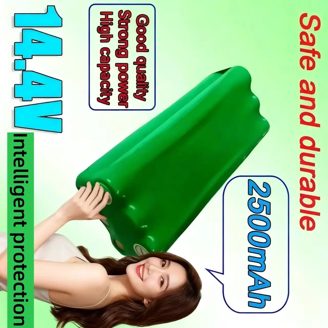 

Rechargeable AA 14.4V Ni-MH 2500mAh Battery Pack for Papago S30C Intelligent Sweeping Robot VONE T285D Cleaner Robot Vacuum