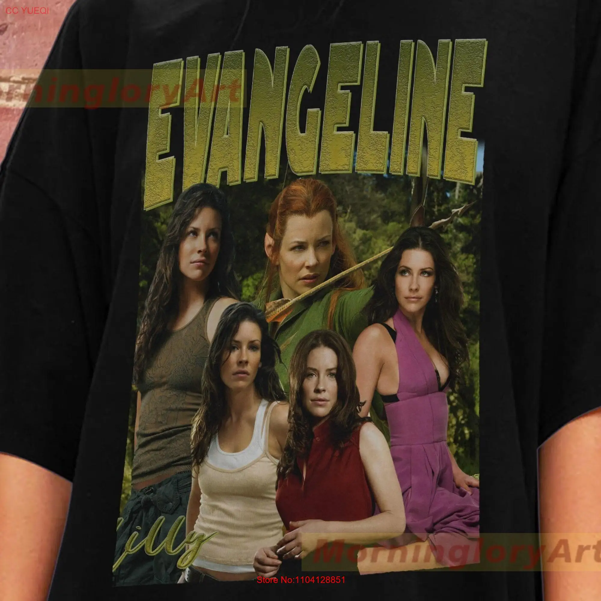 Evangeline Lilly T shirT SweaT Sweater Cotton Clothing long or short sleeves