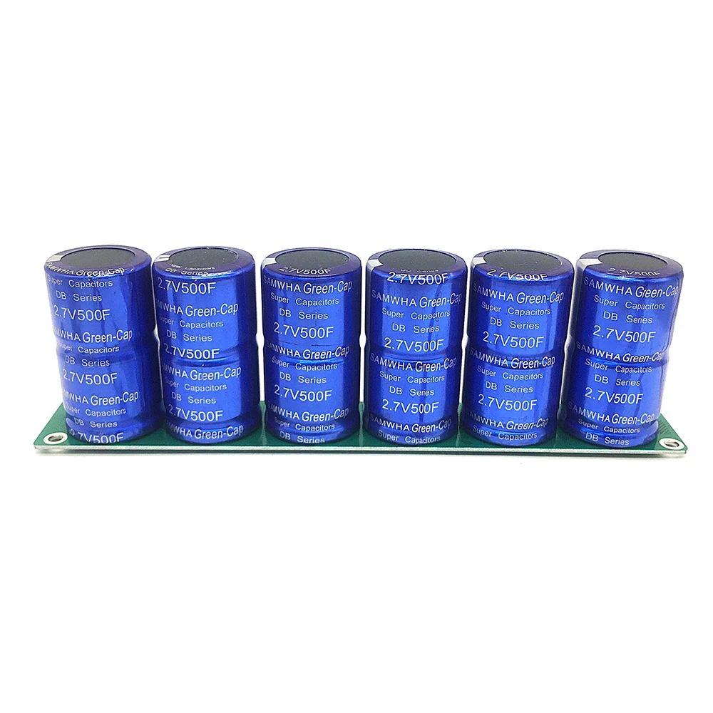 

SAMWHA Green-Cap/GDCPH 16V83F Automotive Rectifier Module 2.7V500F*6Pcs Connection Bank FOr BAckup Power Supply Large Capacity