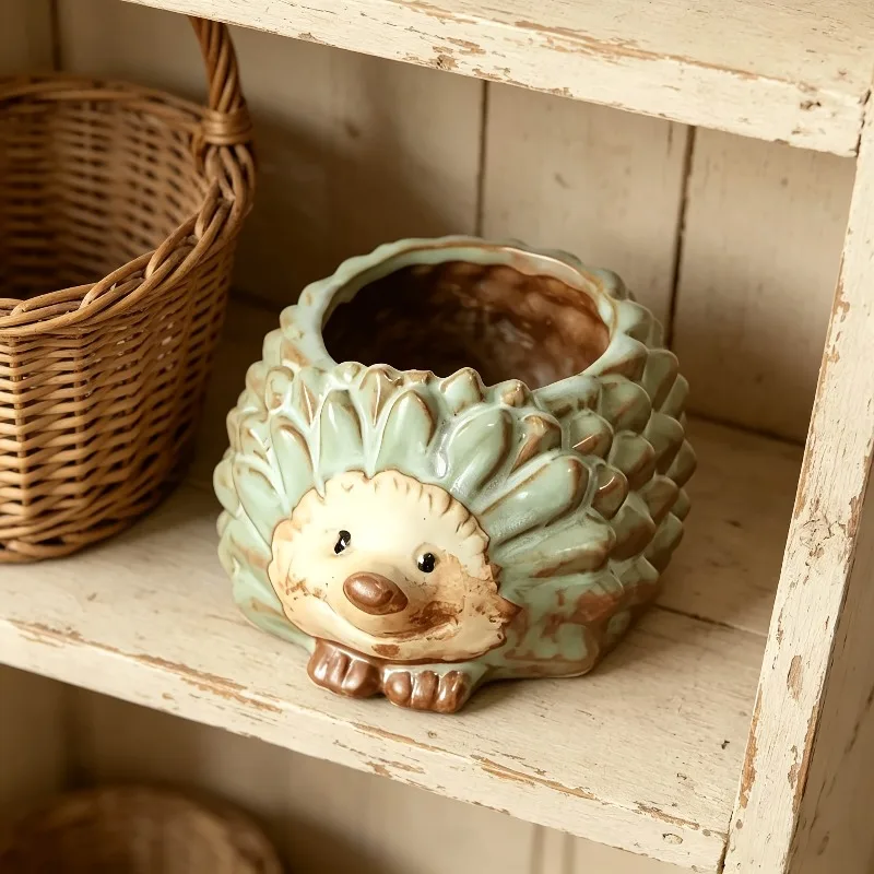 Resin silicone mold, hedgehog relief storage jar silicone mold, atmosphere decoration container, DIY shaping mold