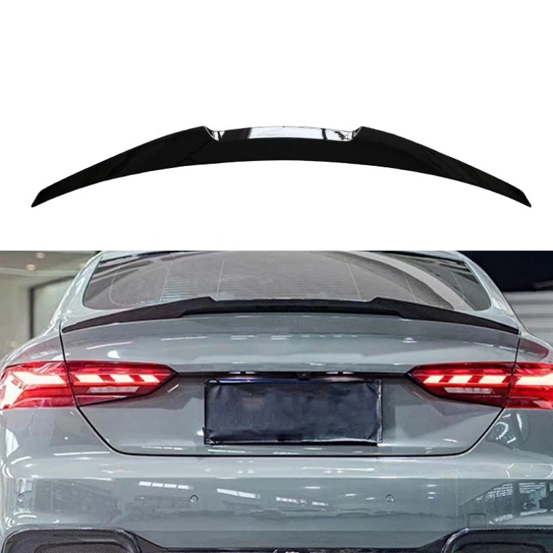 For Audi A5 S5 B9 2017-2024 Car Front Rear Bumper Lip Rear Trunk Spoiler Tail Wing Hood Grille Rearview Mirror Auto Accessories