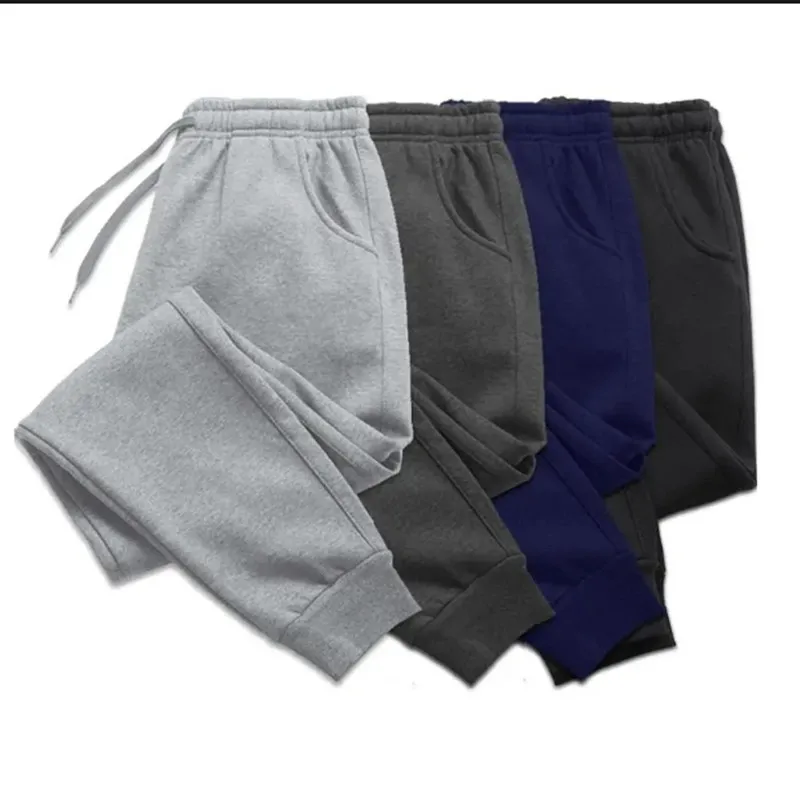 

New Joggers Sweatpants Men and Women Elastic Waist Lose Casual Trousers white beige pink yellow Hip Hop Mens Sweat Pants