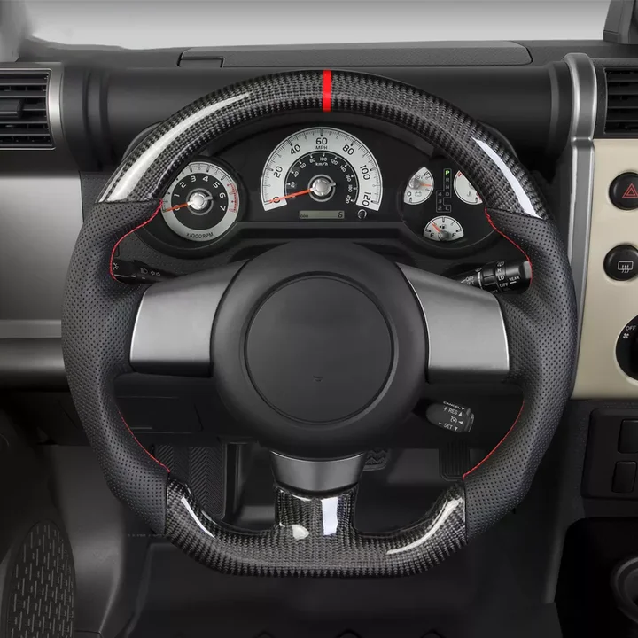 Custom Carbon Fiber Steering Wheel for Toyota FJ Cruiser 2010 2011 2012 2013 2014 Model Years