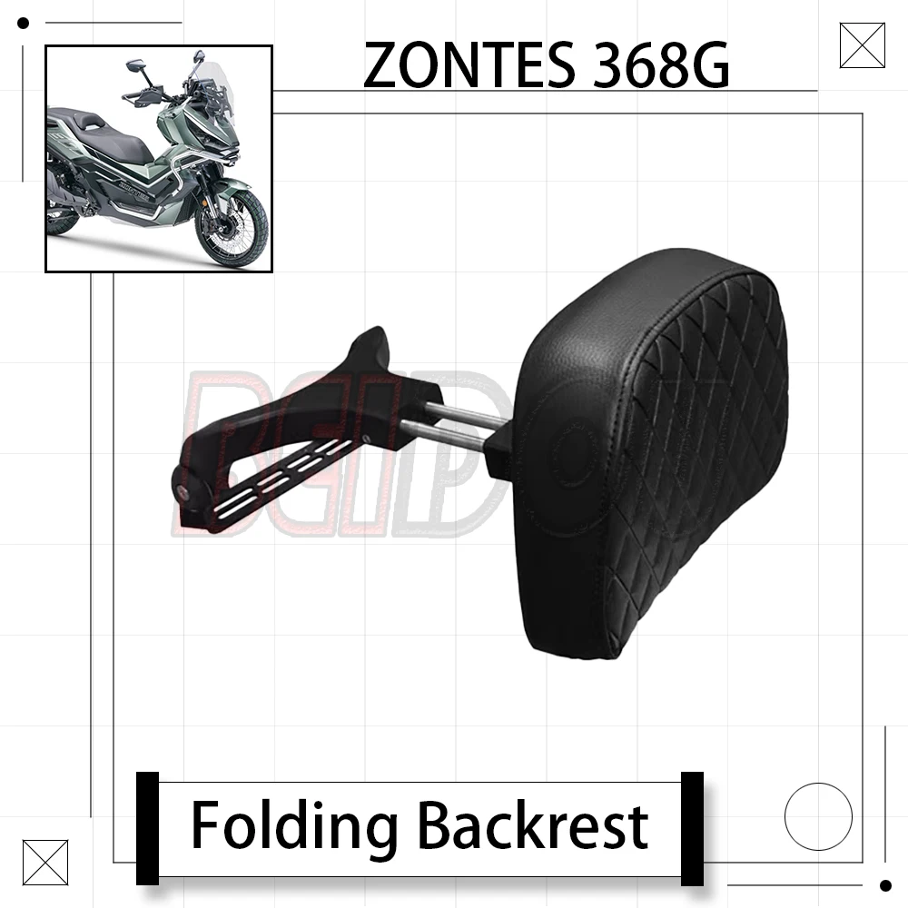 

For ZONTES ZT 368G G368 368 G Motorcycle Folding Telescopic Backrest Waist Aluminum Alloy Backrest