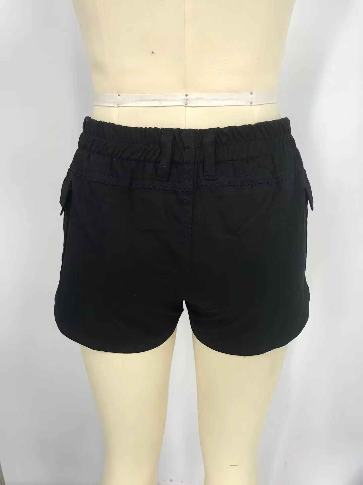 Y2k  Shorts for Women Fashion Vintage Solid Color Low Rise Denim Short Summer Casual Sexy Jeans Short Pants with Packets