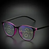 Retro Progressive Multifocal Reading Glasses Women Big Frame Anti Blue Rays Eye Protection Presbyopic Eyewear+1.0 To +4.0 очки