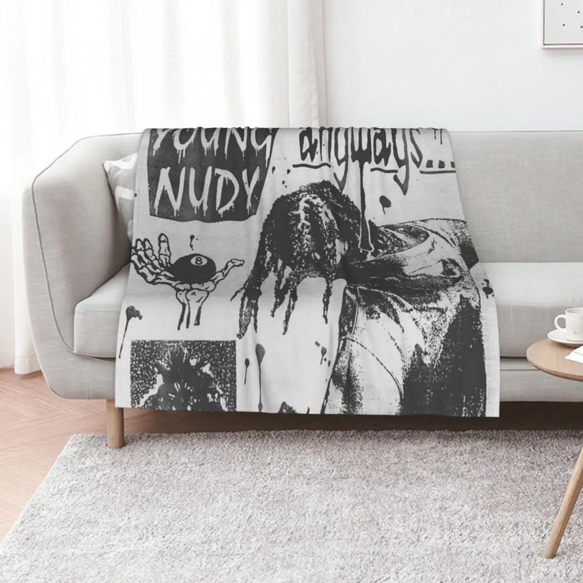young-nudy anyways, nudy Throw Blanket blankets and throws Cute Summer Beddings Luxury Brand Single wednesday Blankets
