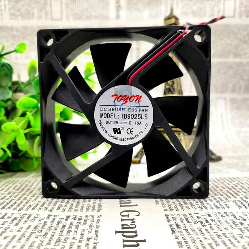 

New CPU cooling cooler fan Radiator for TONON TD9025LS 12V 0.16A 9025 2-wire 9CM Silent Fan