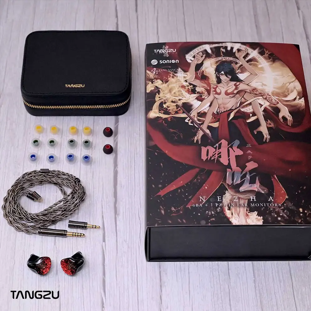 جديد TANGZU NEZHA سماعة 6 BA + 1 EST داخل الأذن شاشات Hifi IEMs سماعات أذن للموسيقى 0.78 مللي متر 2Pin سماعة كابل سماعة رأس سلكية هدايا