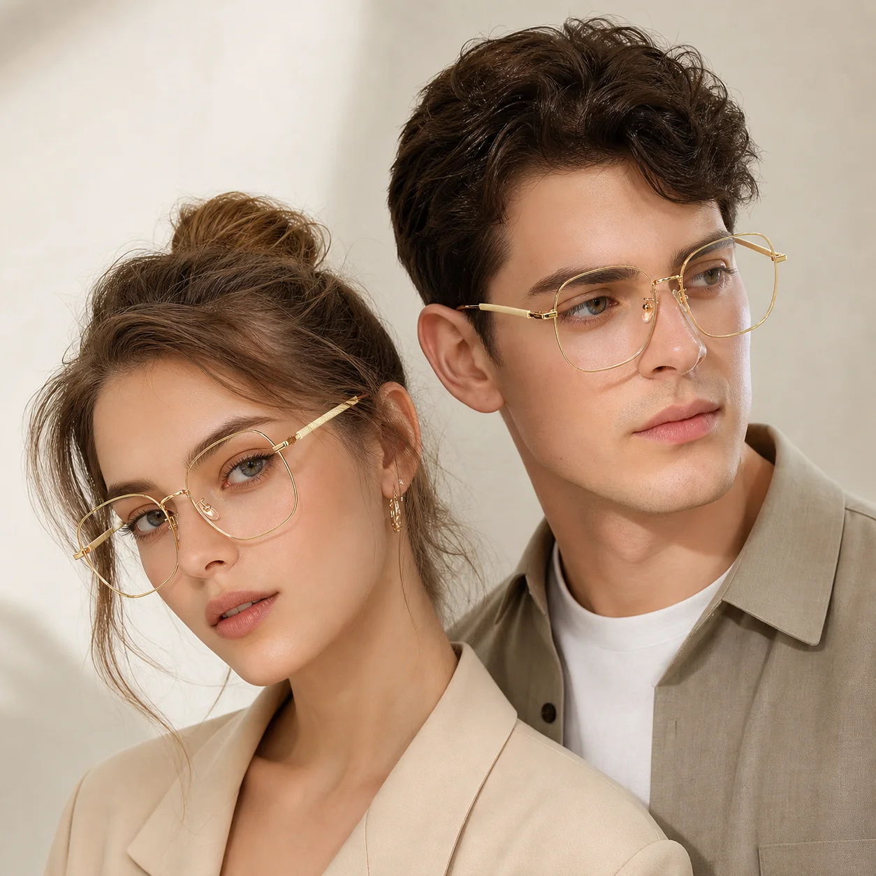 Monture de lunettes optiques rétro en métal pour femmes et hommes, anti-lumière bleue, grandes lunettes surdimensionnées, mode esthétique tendance, lunettes d'ordinateur