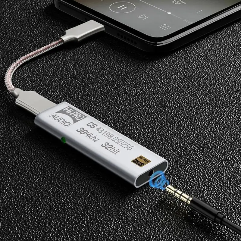 20CB سماعة رأس مكبرات الصوت CS43198 DSD64-258 فك تشفير Dongle USB C Decoding 32bit