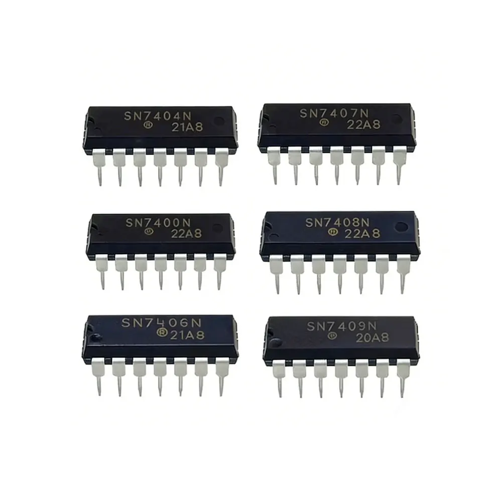 10PCS SN7400N 7401 7402 7403 7404 7405 SN7406 7407 7408 7409 7410 7411 7414 7415 7420 7422 7427 7230 7432 7473 7474 7475 SN7476N
