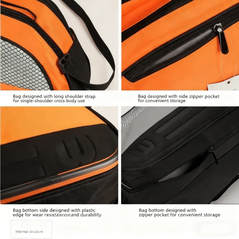 W سعة كبيرة في الهواء الطلق مقاوم للماء مضرب تنس الريشة حقيبة مضرب حقيبة جولف وضع أحذية رياضية المعدات الرياضية حقيبة الكتف الرياضية