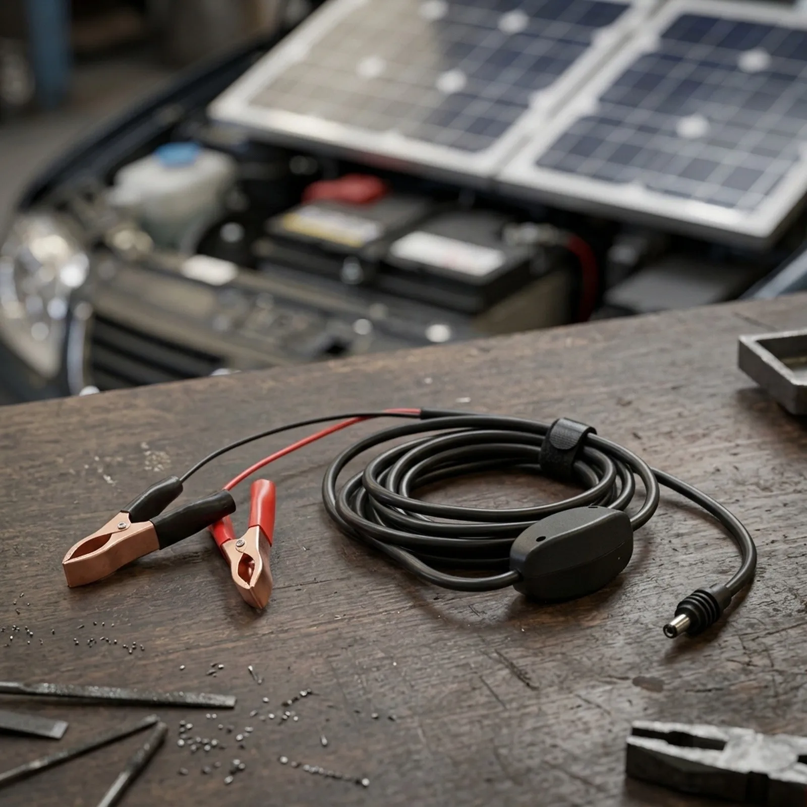 For Starlink For Mini For Alligator Clip To DC Power Cable 300cm 16AWG With Switch For 12-48V Car For Battery Solar Panel Campin
