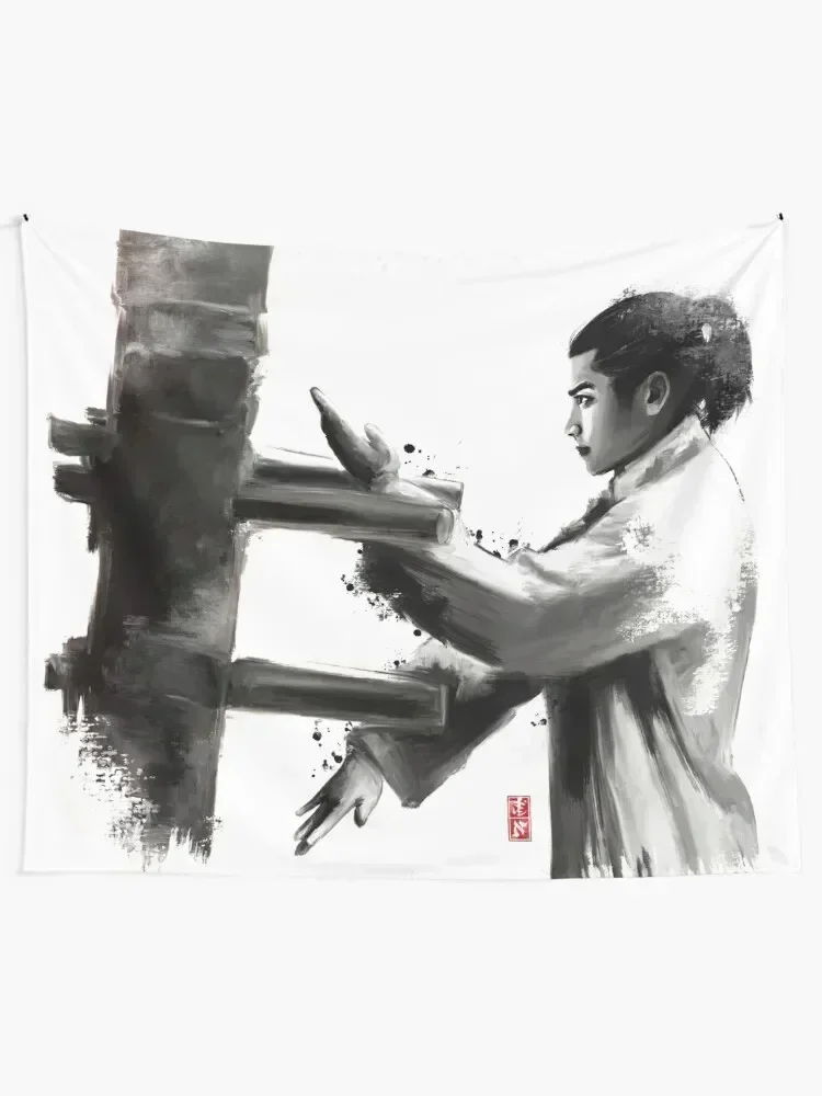 

Wing Chun Wooden Dummy Tapestry Wall Decoration Cute Room Decor Carpet Wall Tapestry