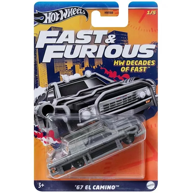 Hot Wheels Fast & Furious HW Decades of Fast Volkswagen Jetta MK3 Hummer H1 EL Camino Chevrolet Nova 1/64 Car Model Toy HNR88