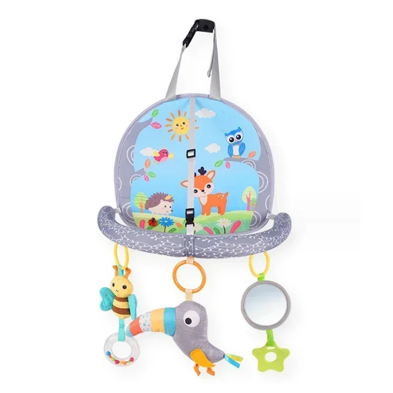 ベビーカー用吊り下げ式ガラガラ、感覚玩具、早期アクティビティセンター、ベビーカーシート用おもちゃ、キックプレイペンダントおもちゃ、幼児向けギフト