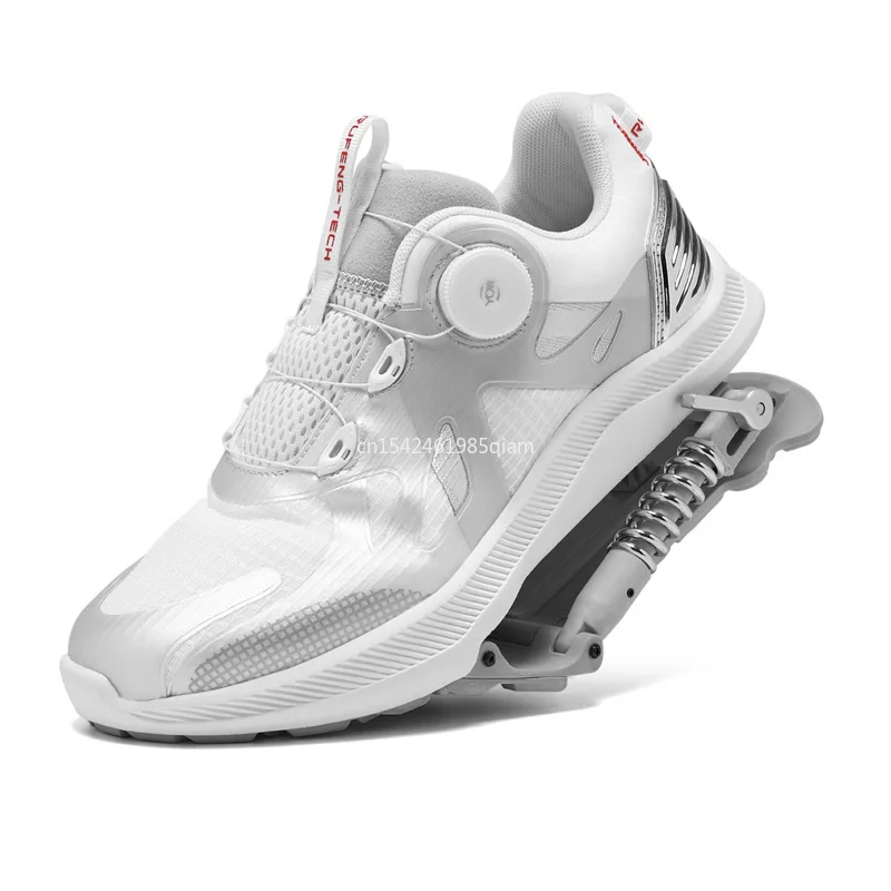 2 in 1 Adult Functional Shoes Mechanical Spring Sports Shoes Super Shock Proof Shoes with Adjust Switch