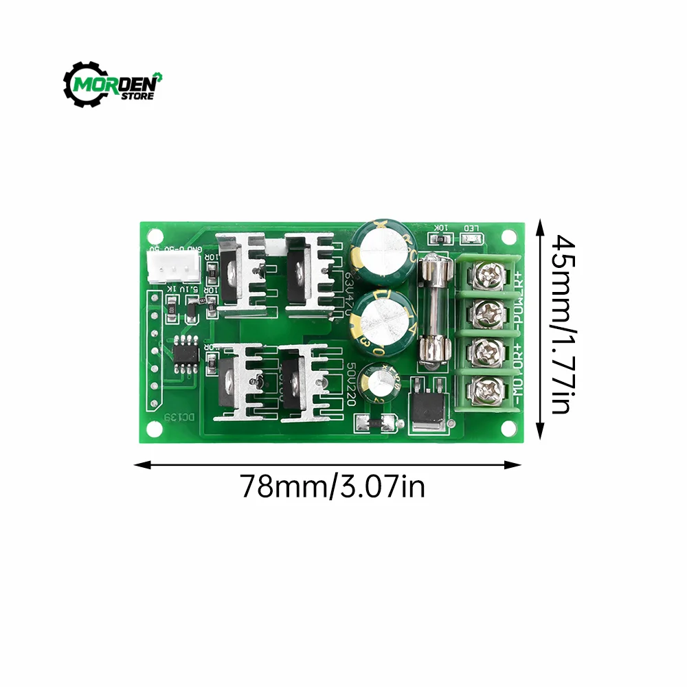 DC 6-30V 6A Motor Speed Controller Reversible PWM Control Forward/Reverse Switch Board Max 10A Module 12V 24V CCM6N Power Supply