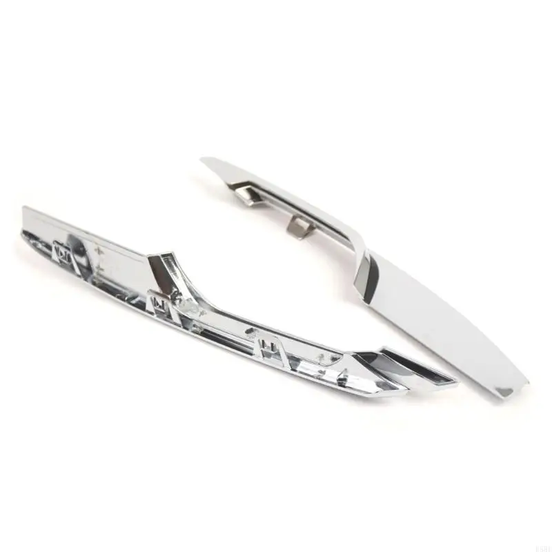 

D5BE Chrome Plated Headlight Protector Bumper Trim Set Strong Headlight Shielding Vehicle Accessories Pair for Car 3 Models