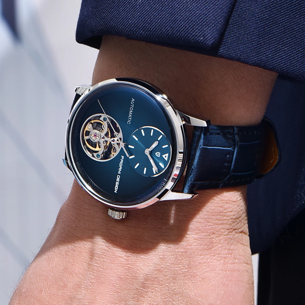 2025 New PAGANI DESIGN Tourbillon Men's Watches Luxury Mechanical Man Watch Automatic Wristwatch Sport Waterproof Leather Clock