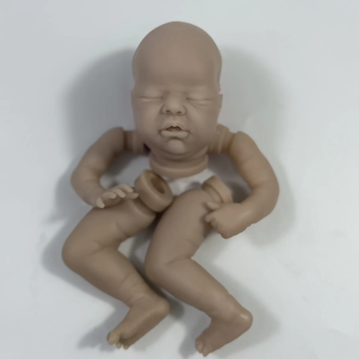 Mini Reborn Kit 9 Inches Reborn Baby Vinyl Doll Kit Unpainted Unassembled Doll Parts DIY Blank Reborn Doll Kit
