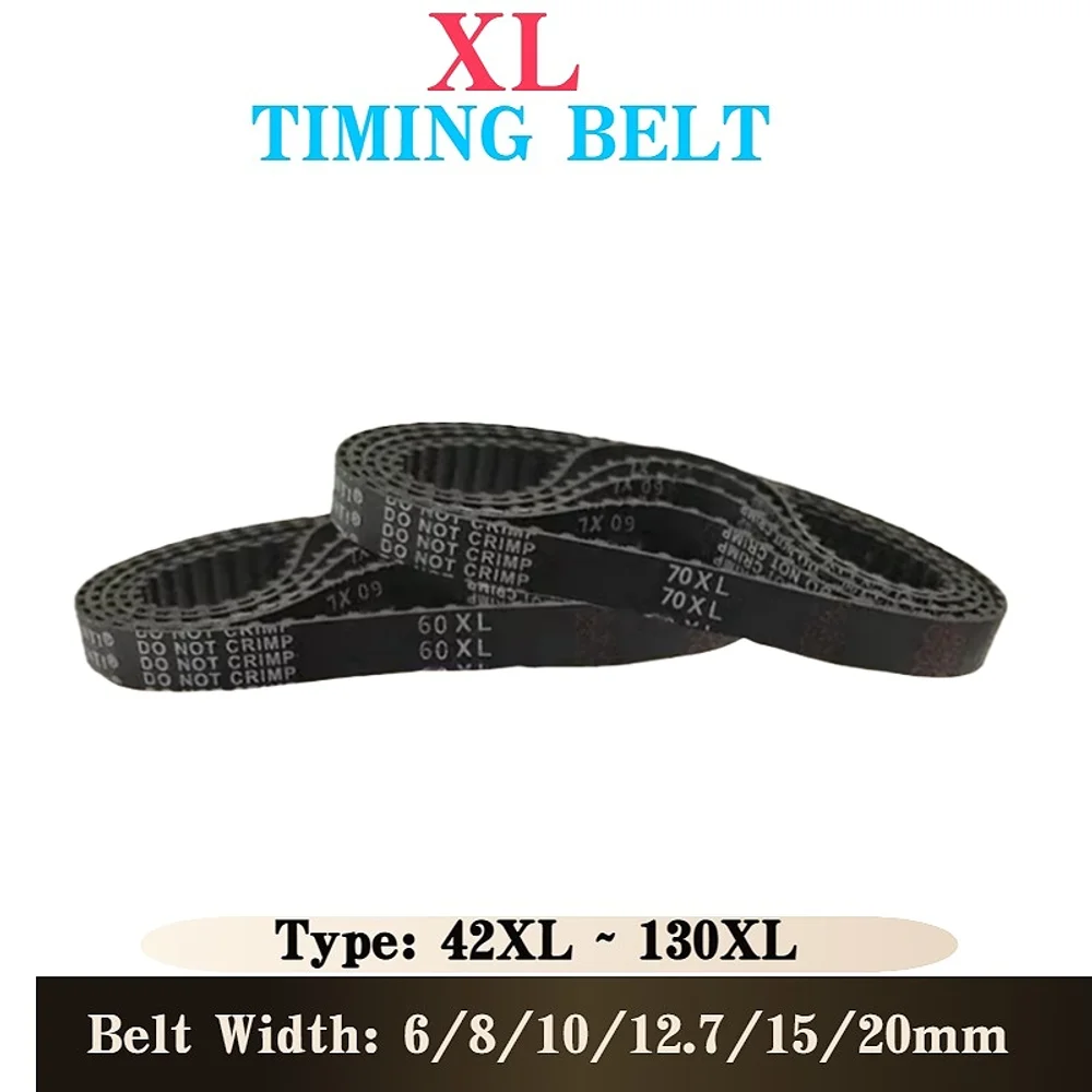 XL Timing Belt 42XL to 130XL Belt Width 6mm 8mm 10mm 12.7mm 15mm 20mm XL Rubber Belt XL Synchronous Belt Closed Loop Belts XL