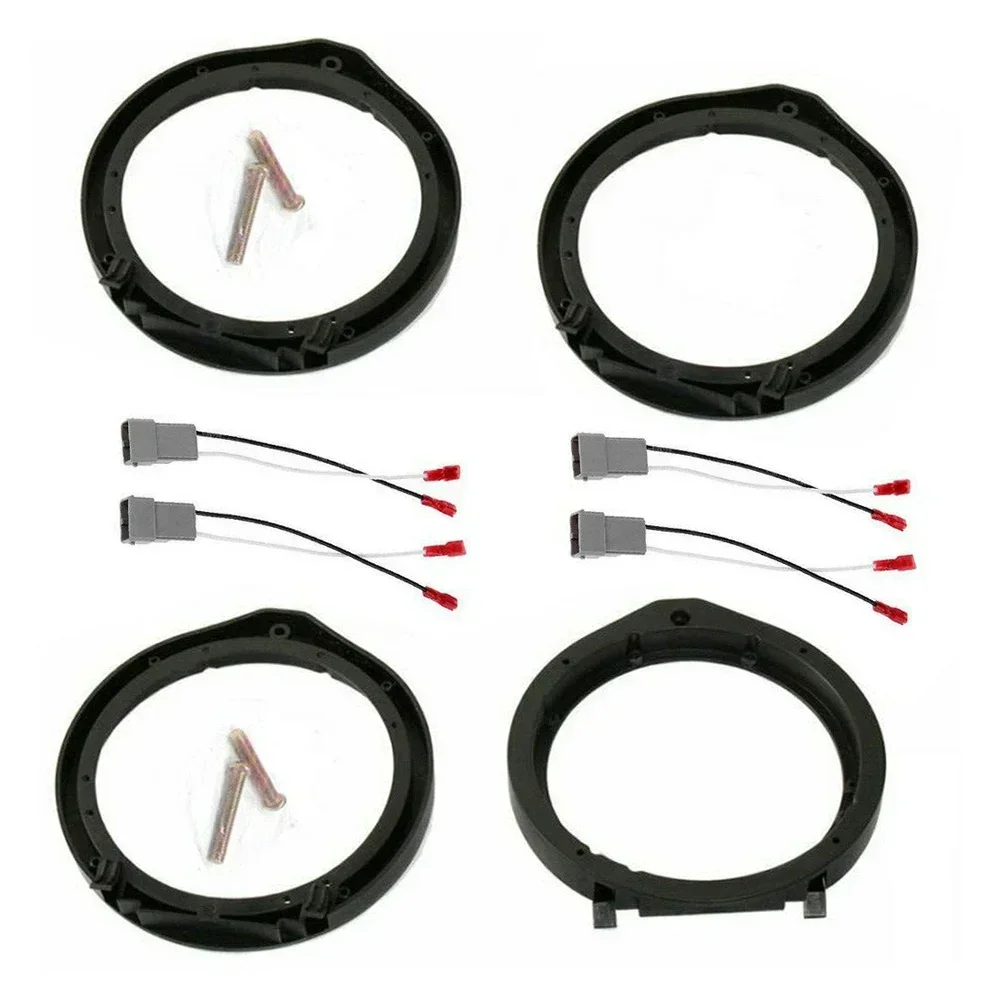 Car Accessories 2 Pairs 6.5'' Car Speaker Adapter Board + Wiring Harness For Civic Durable And Practical Hight Quailtly