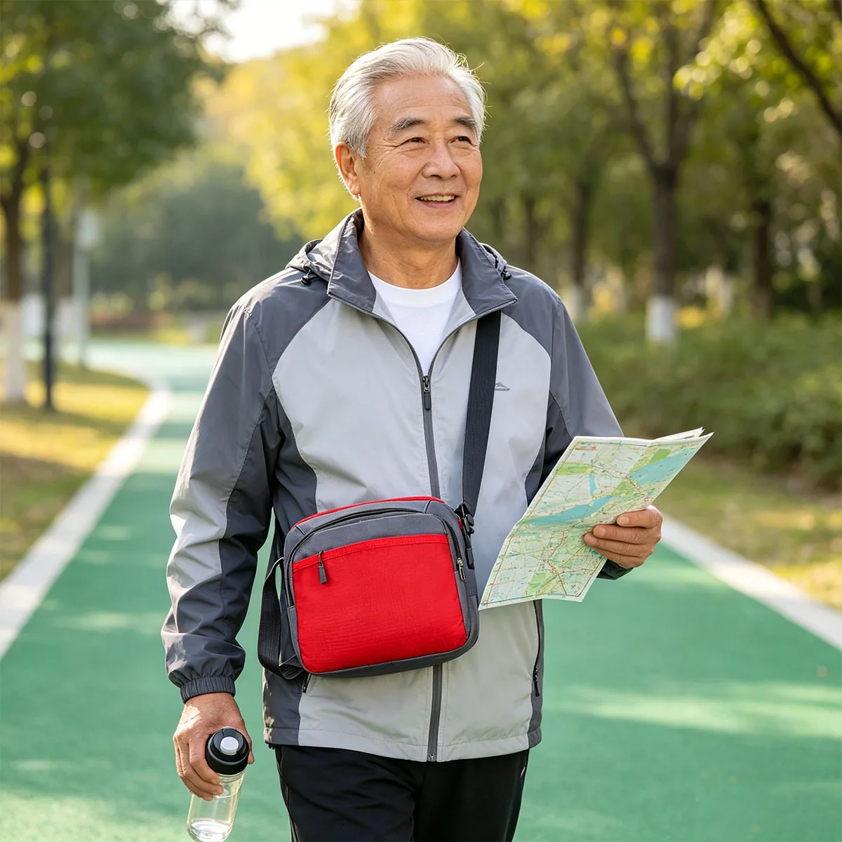 Crossbody Shoulder Bag For Elderly Outdoor Travel Sports Portable Gift Handbag